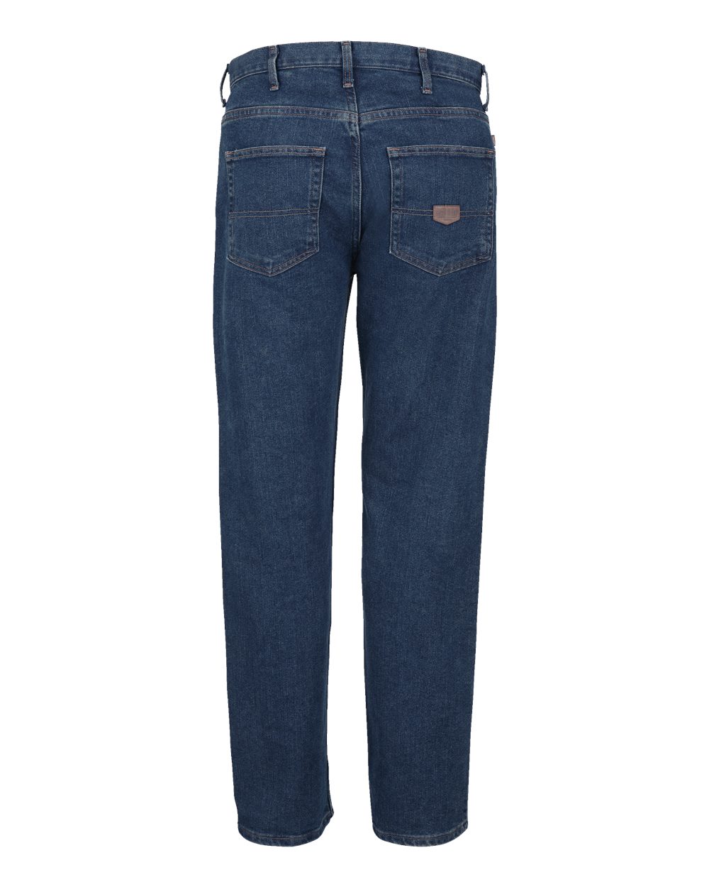 Front View of Medium Wash - 30I Dura-Kap Flex Work Jeans - PD90