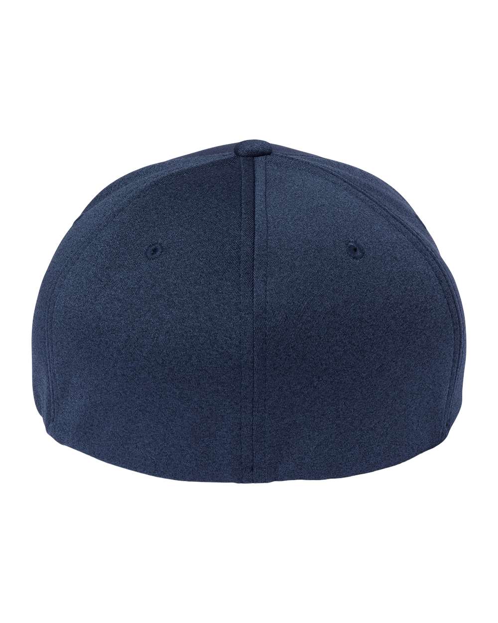 Rear View of Melange Navy Unipanel™ Melange Cap - 5577UP plain
