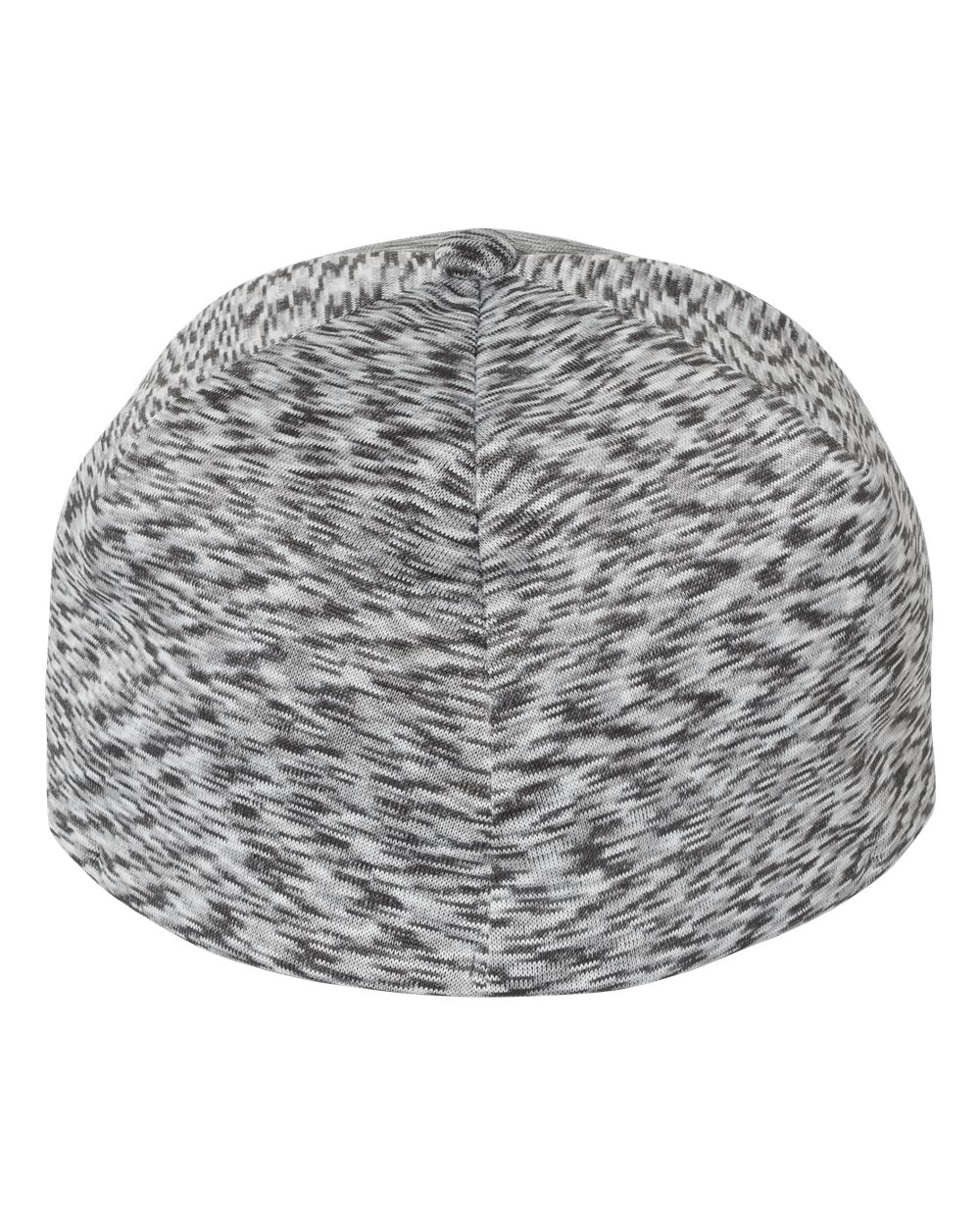 Front View of Mélange Silver Delta® Seamless Unipanel Cap - 280