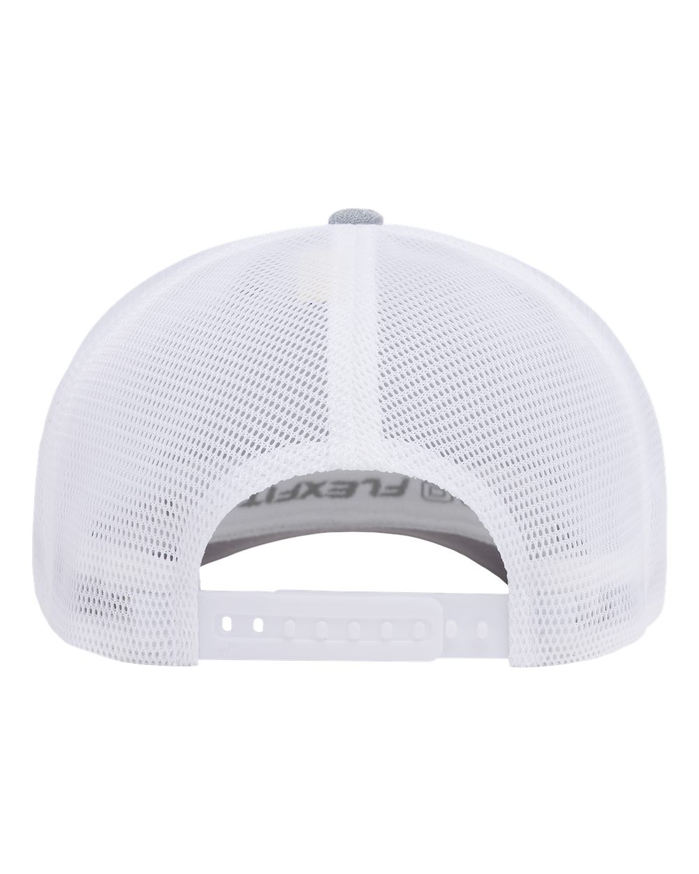Rear View of Melange Silver/ White 110® Mesh-Back Cap - 110M