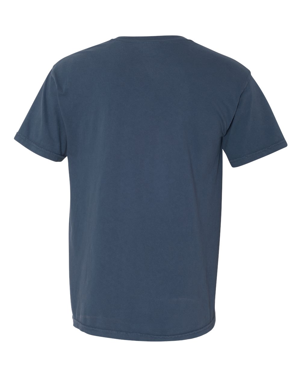 Front View of Midnight Garment-Dyed Heavyweight Pocket T-Shirt - 6030