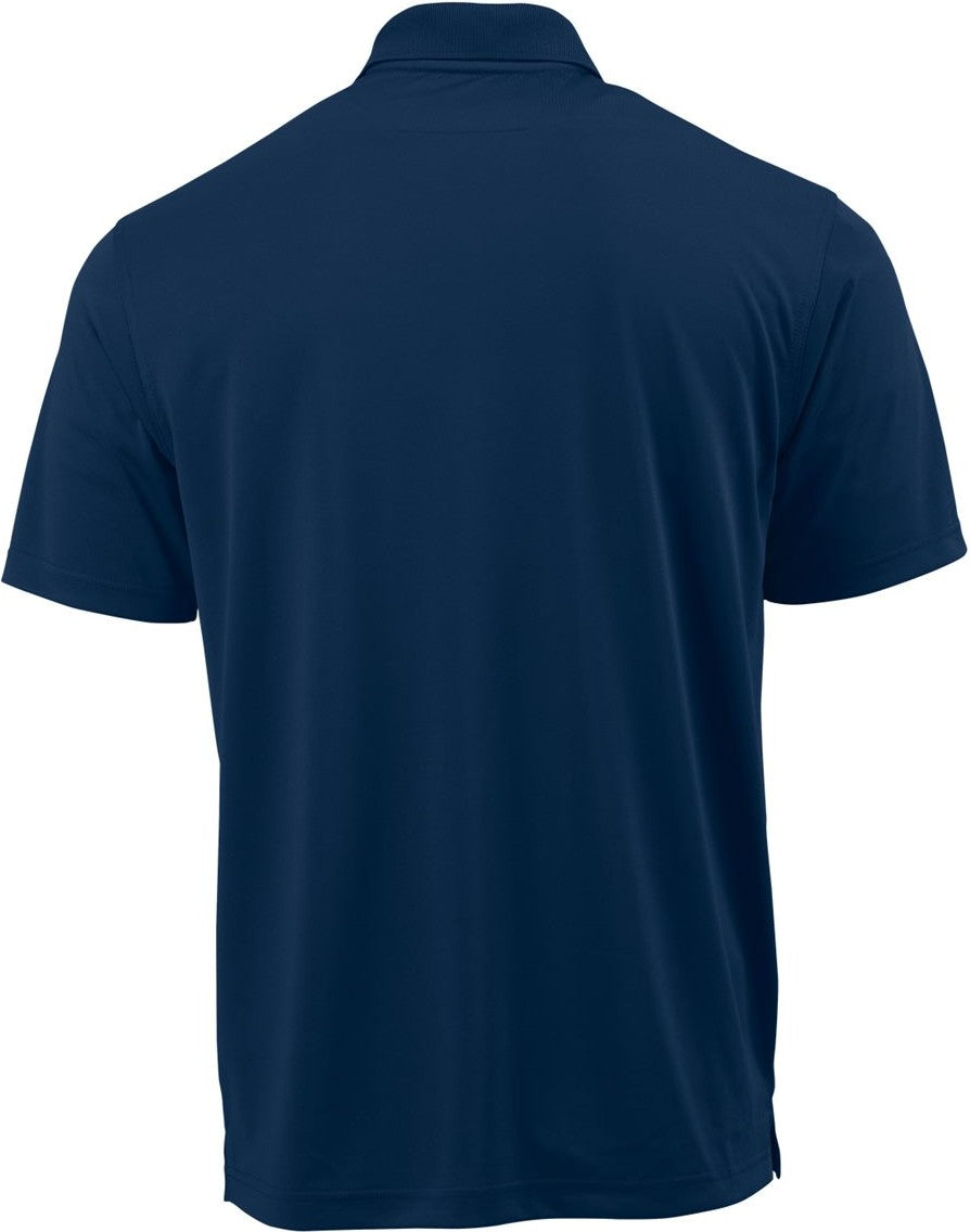 Rear View of Midnight Navy Snag Proof Polo with Pocket - 4000