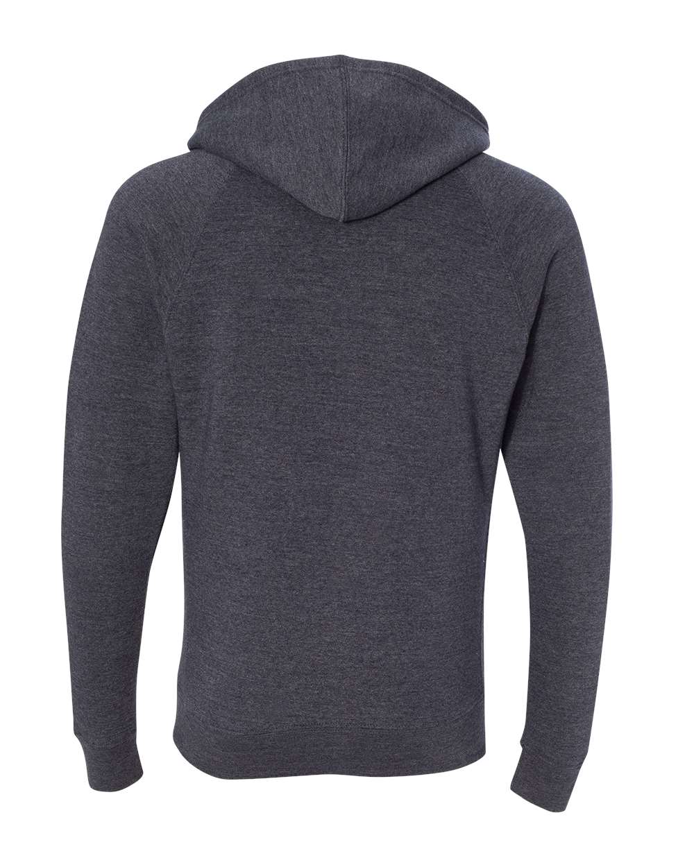 Front View of Midnight Navy Special Blend Raglan Full-Zip Hooded Sweatshirt - PRM33SBZ