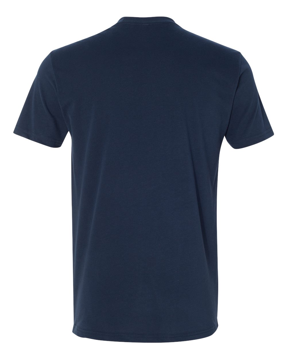 Rear View of Midnight Navy Sueded T-Shirt - 6410