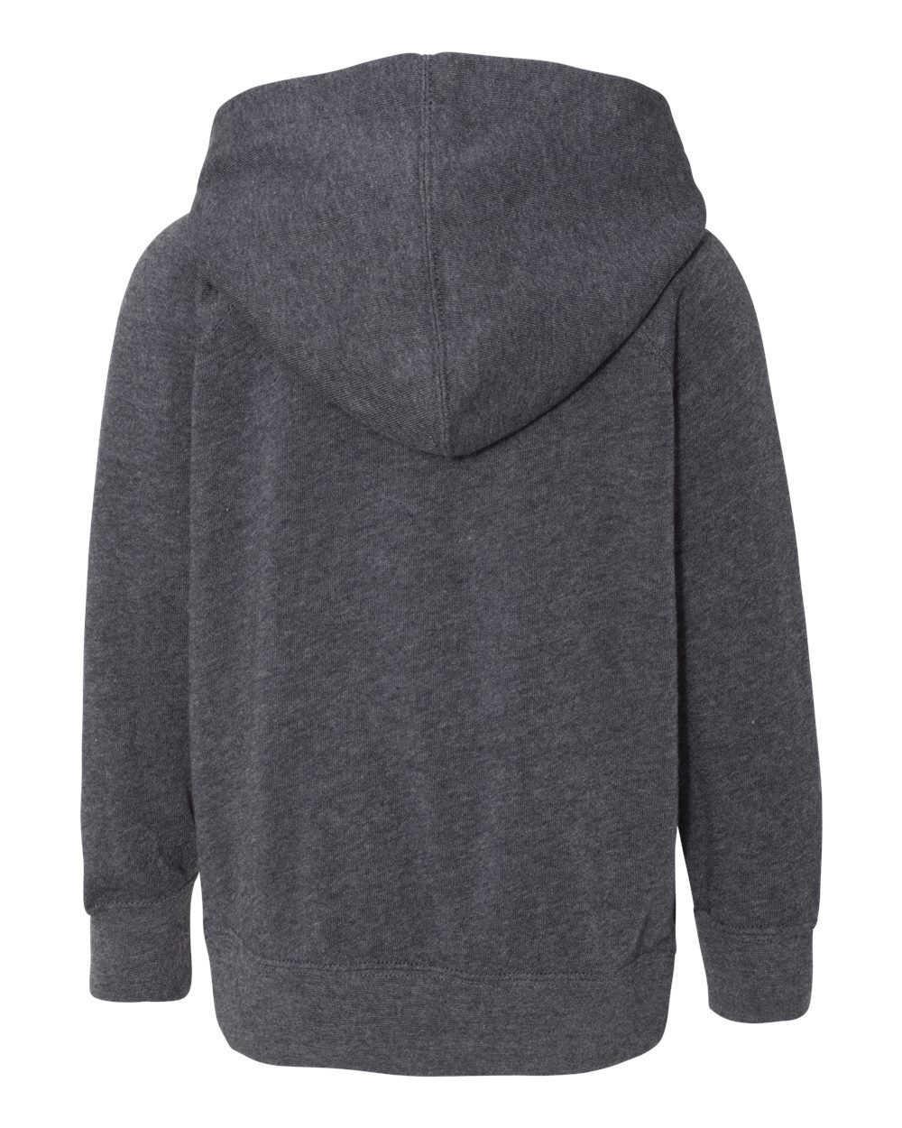 Front View of Midnight Navy Toddler Special Blend Hooded Raglan Sweatshirt - PRM10TSB