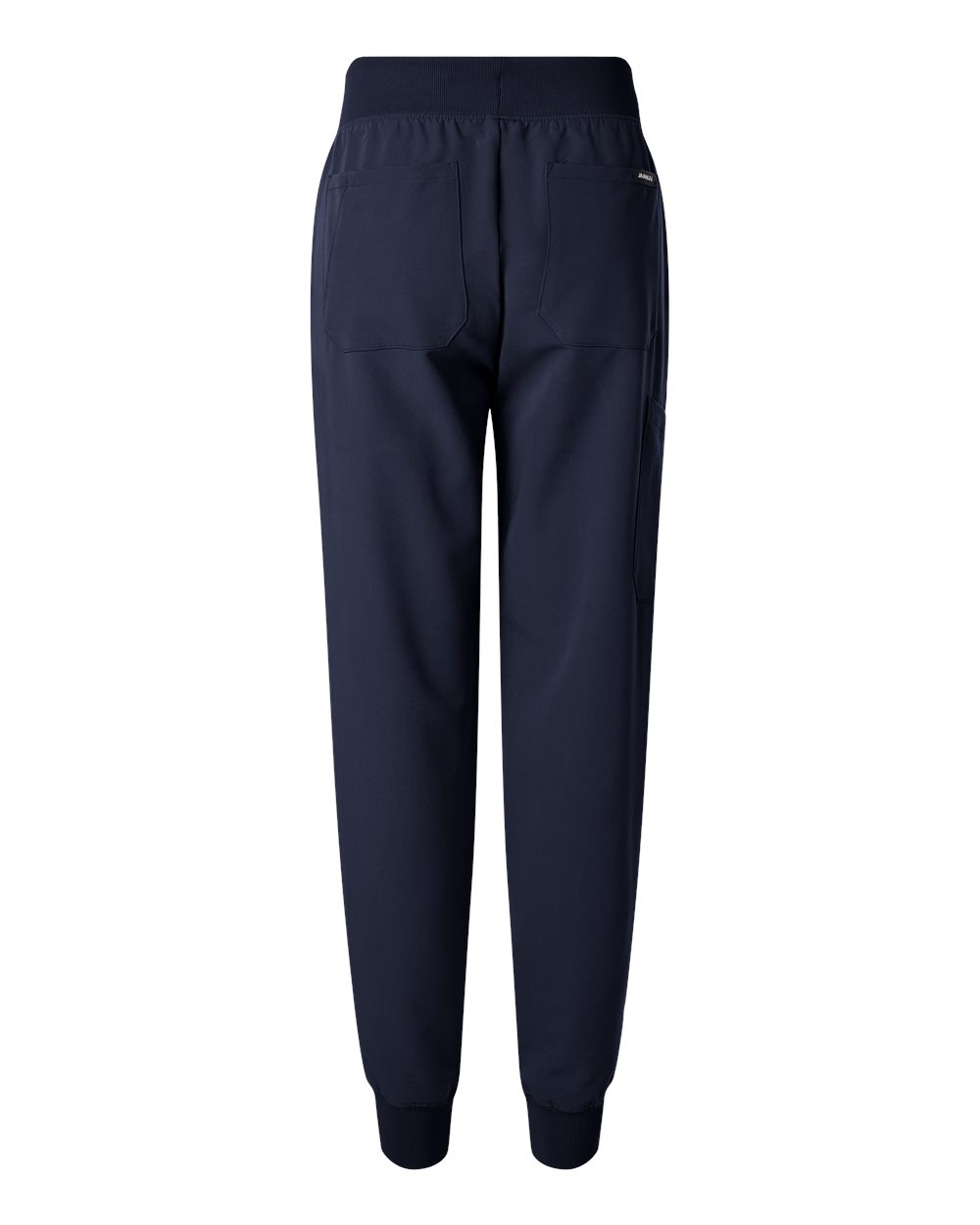 Front View of Midnight Navy Women's Silex Knit-Waist Scrub Joggers - Petite Sizes - W20003P