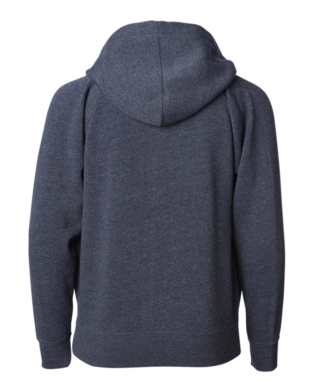 Rear View of Midnight Toddler Lightweight Special Blend Raglan Zip Hood - PRM10TSBZ