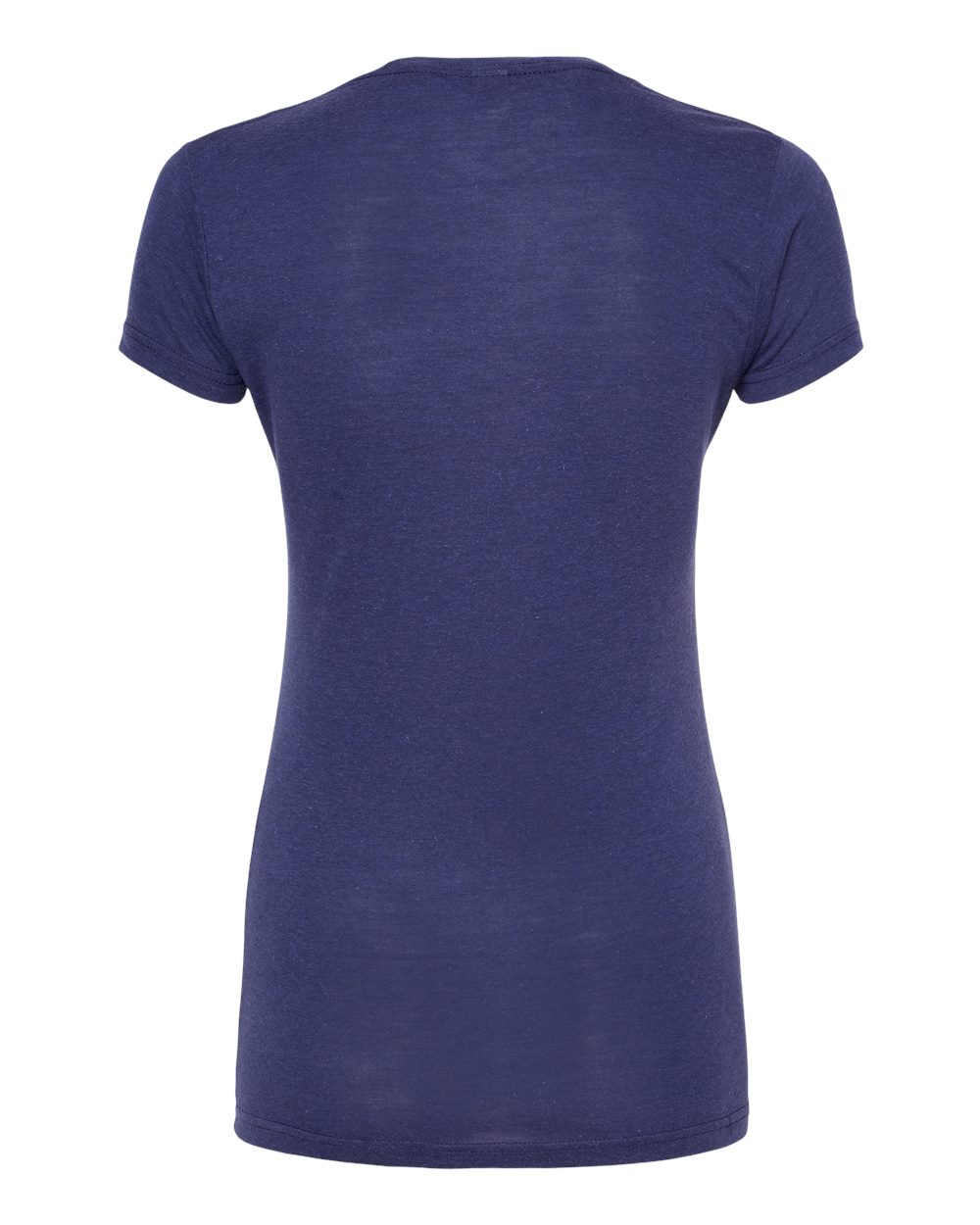Rear View of Midnight Tri Blend Women&#39;s Tri-Blend T-Shirt - 253