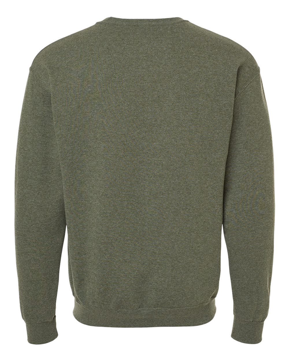 Front View of Military Green Heather NuBlend® Crewneck Sweatshirt - 562MR