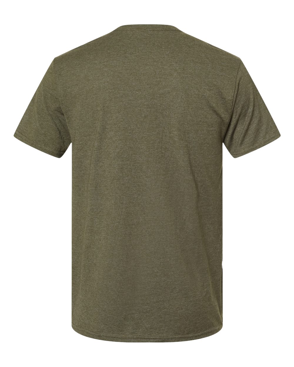 Front View of Military Green Heather Perfect-T T-Shirt - 4980