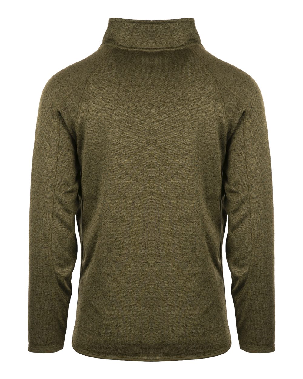 Rear View of Military Green Sweater Knit Jacket - 3901