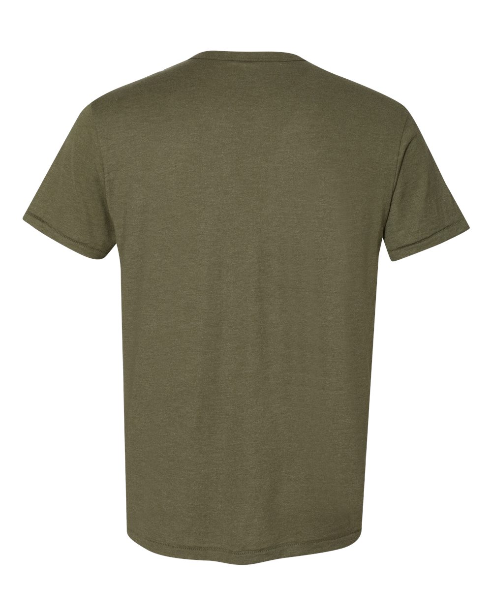 Front View of Military Green Triblend Modal Triblend T-Shirt - MO100