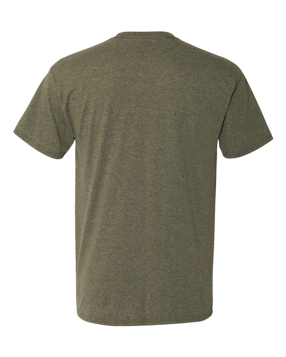Front View of Military Green Triblend Perfect-T Triblend T-Shirt - 42TB