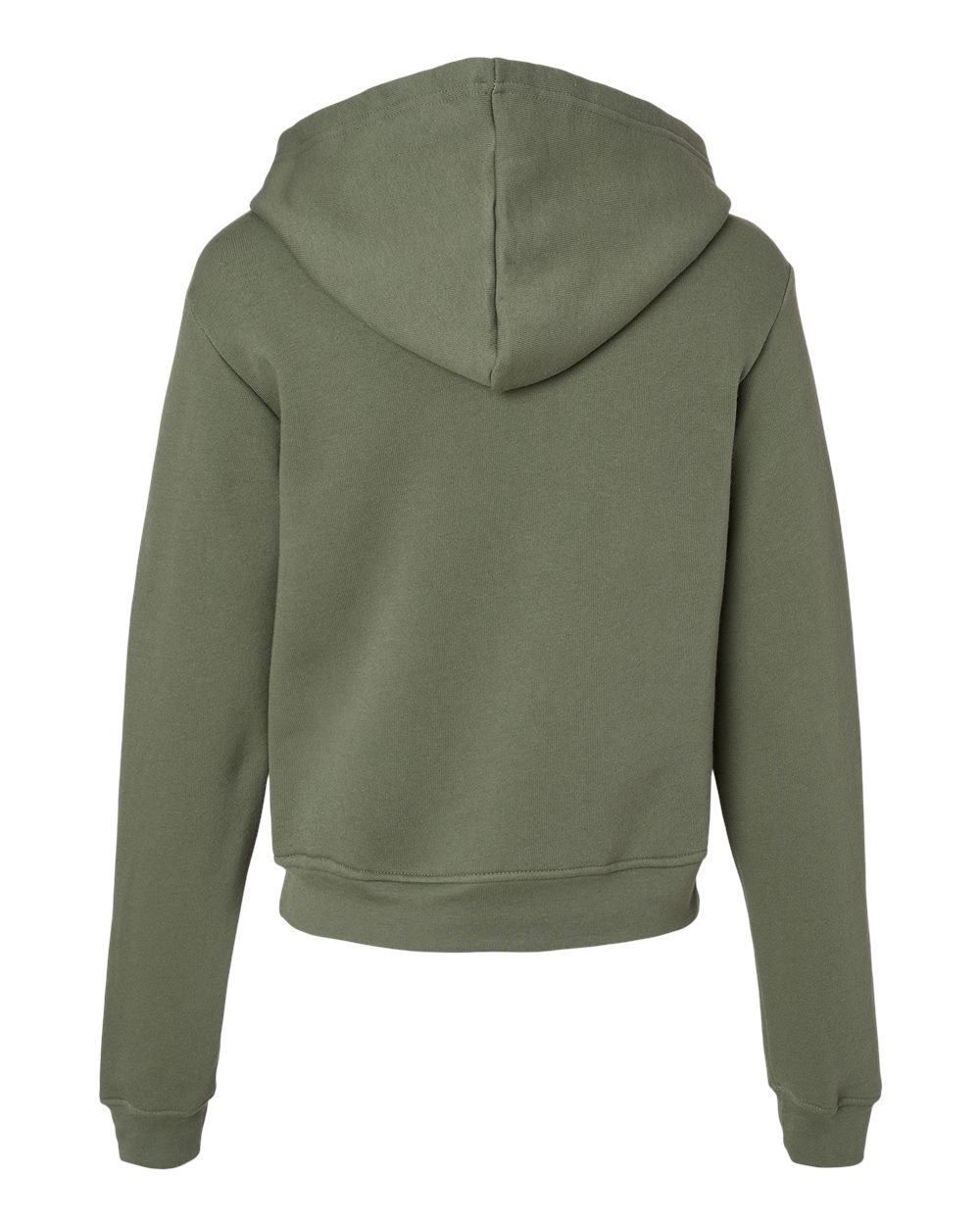 Front View of Military Green Women's Classic Hoodie - 7519