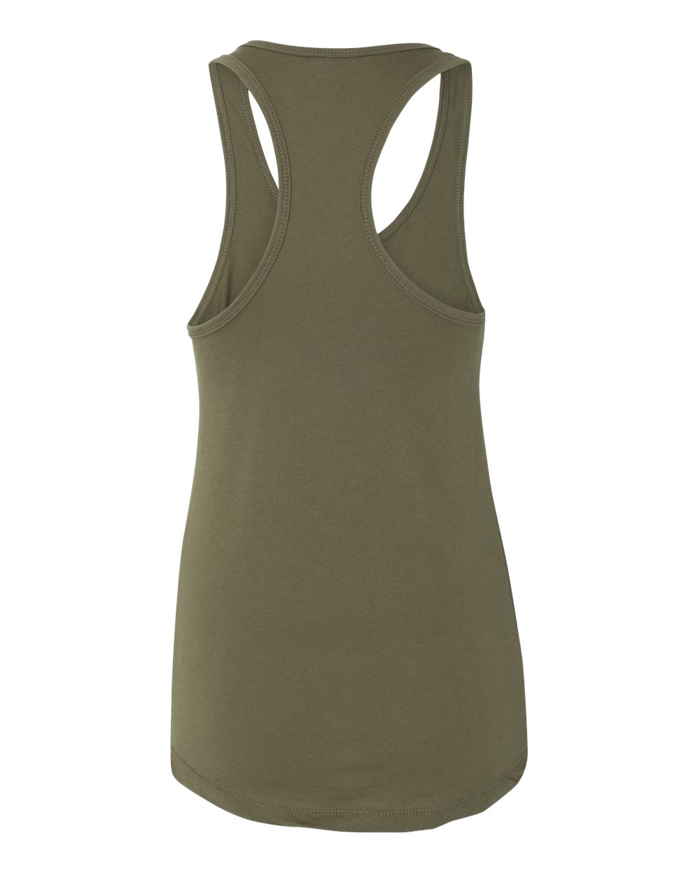 Front View of Military Green Women's Ideal Racerback Tank - 1533