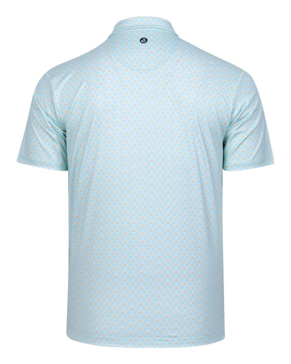 Rear View of Mint Men's Springs Polo - SW1029 plain
