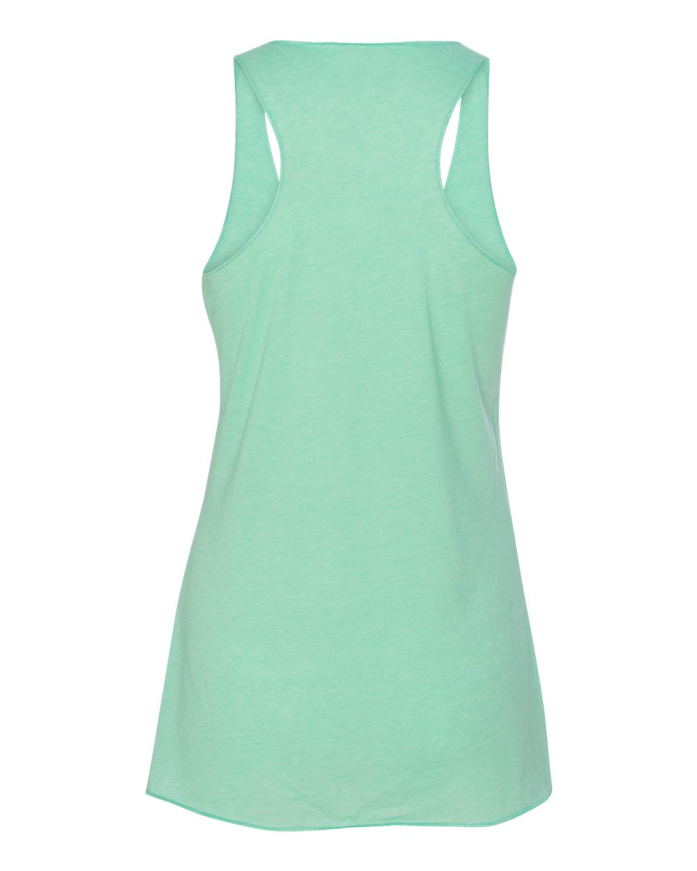 Rear View of Mint Triblend Women's Triblend Racerback Tank - 8430