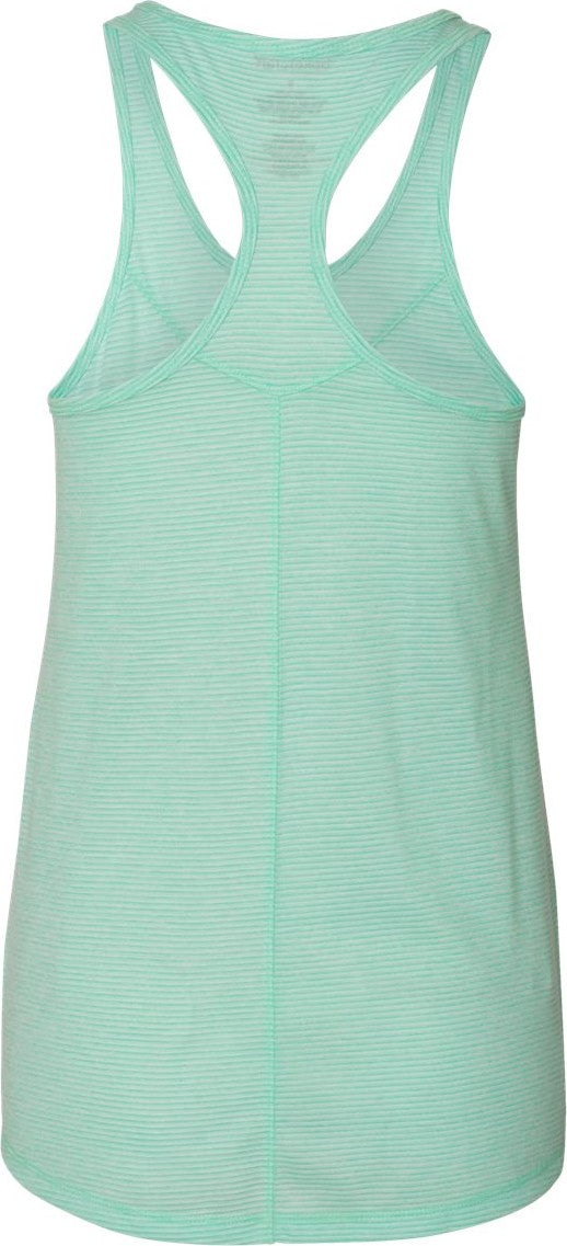 Front View of Mint Women's Tiger Slub Racerback Tank Top - T81