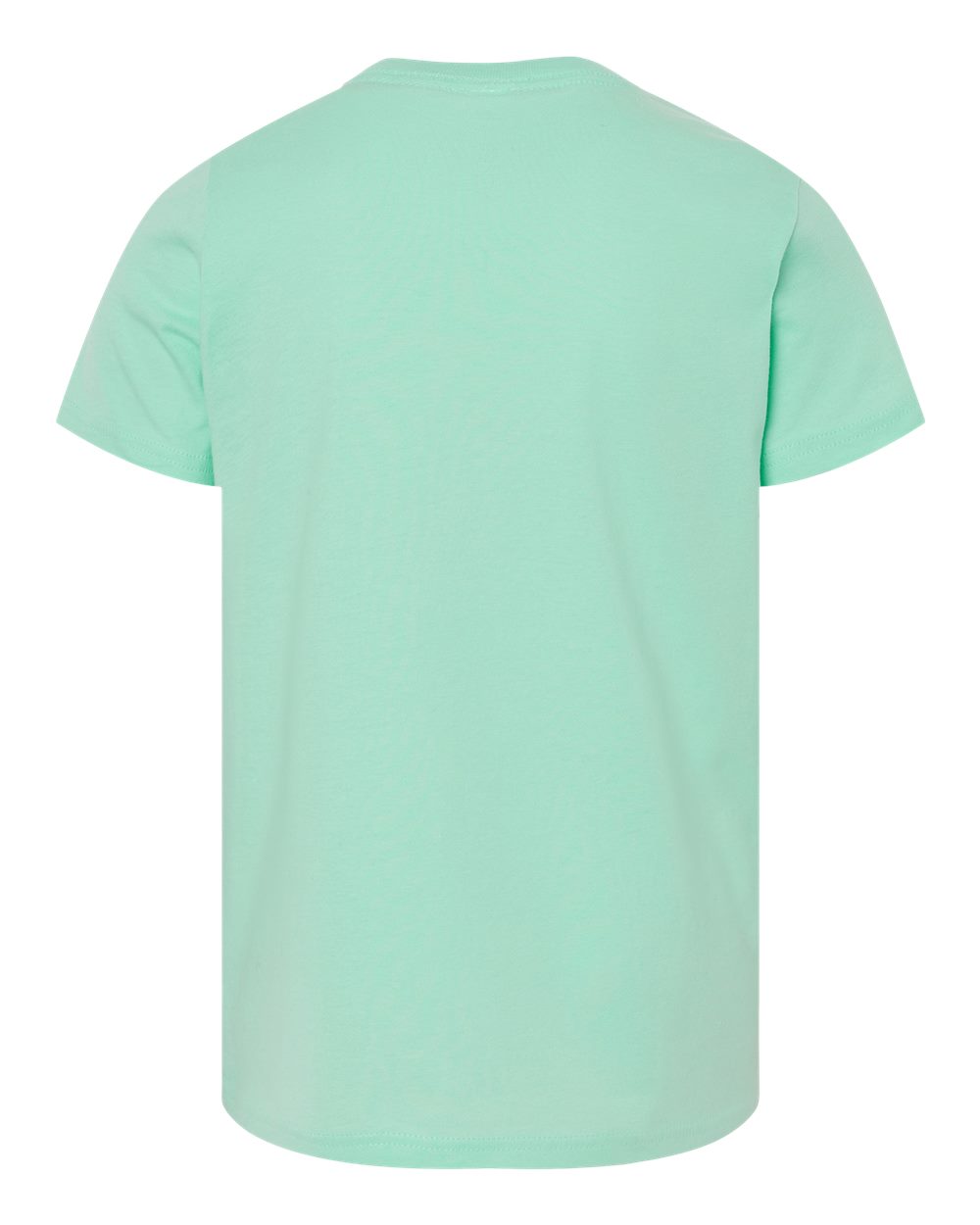 Rear View of Mint Youth Jersey Tee - 3001Y