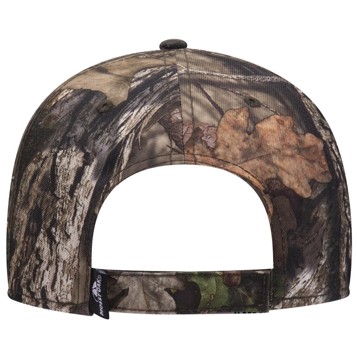 Rear View of MO2 - Break Up Country OTTO CAP Mossy Oak Camouflage 6 Panel Low Profile Baseball Cap