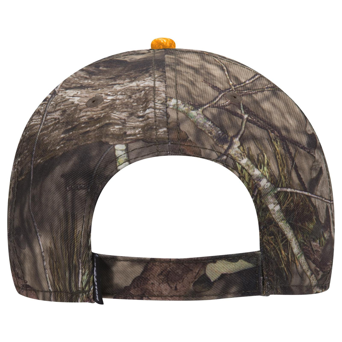 Rear View of MO2 - Break Up Country OTTO CAP Mossy Oak Camouflage Sandwich Visor 6 Panel Low Profile Baseball Cap