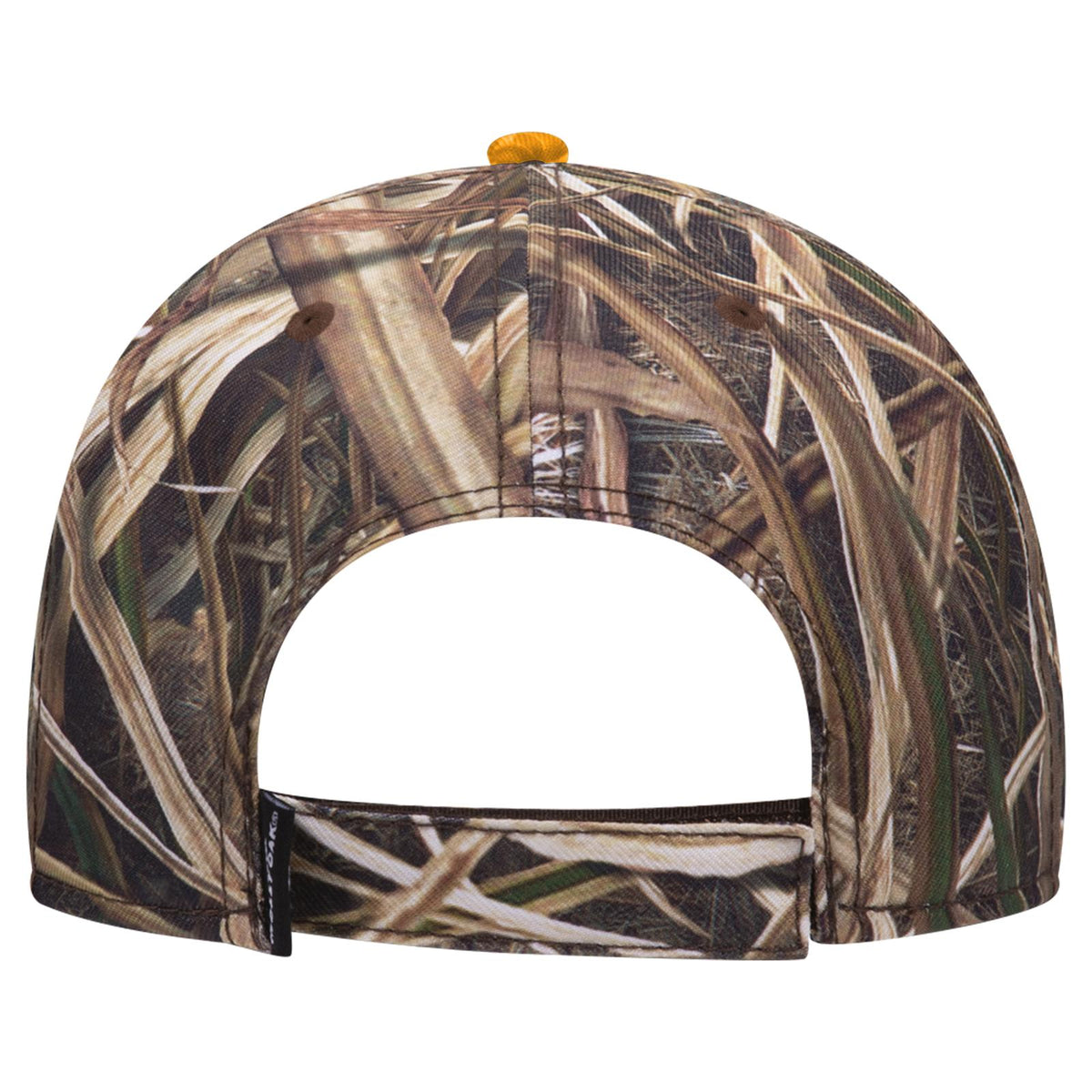 Rear View of MO4 - Shadow Grass Blades OTTO CAP Mossy Oak Camouflage Sandwich Visor 6 Panel Low Profile Baseball Cap