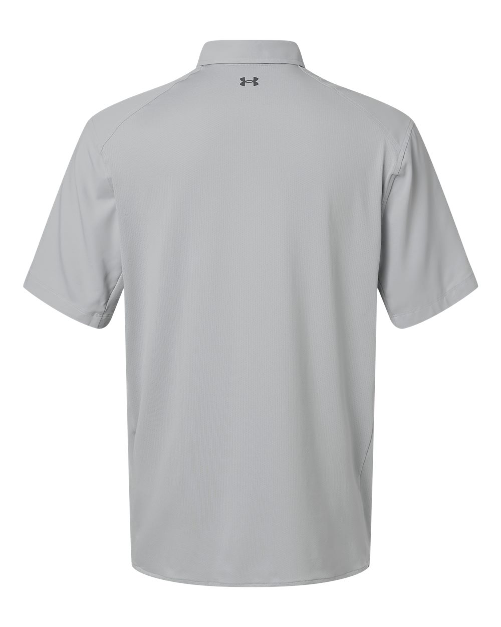 Rear View of Mod Grey/ Castlerock Men's Fish Pro Hybrid Woven Short Sleeve - 1383571