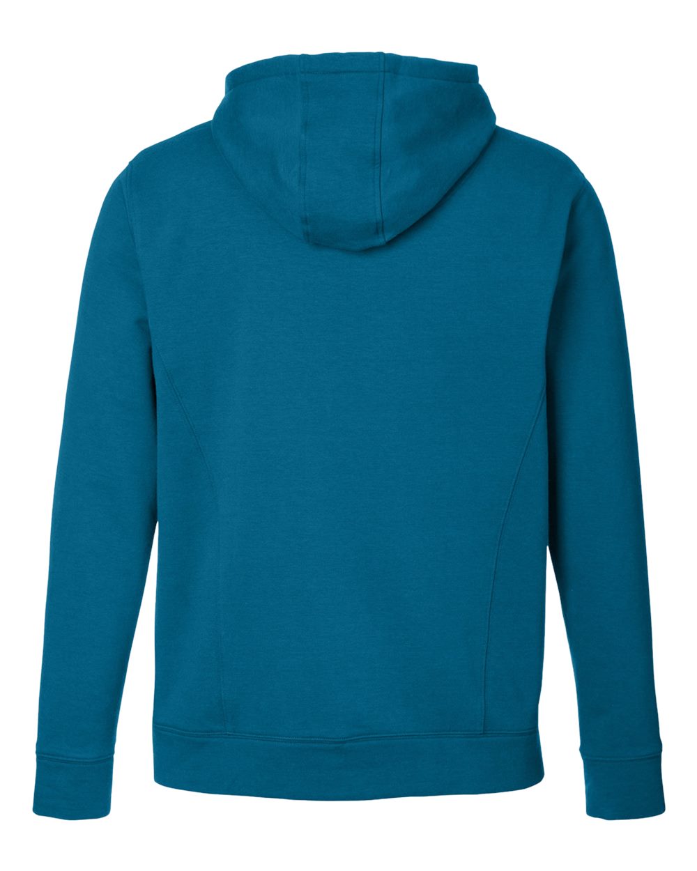 Rear View of Moroccan Blue Atlas Hooded Sweatshirt - MDP1652