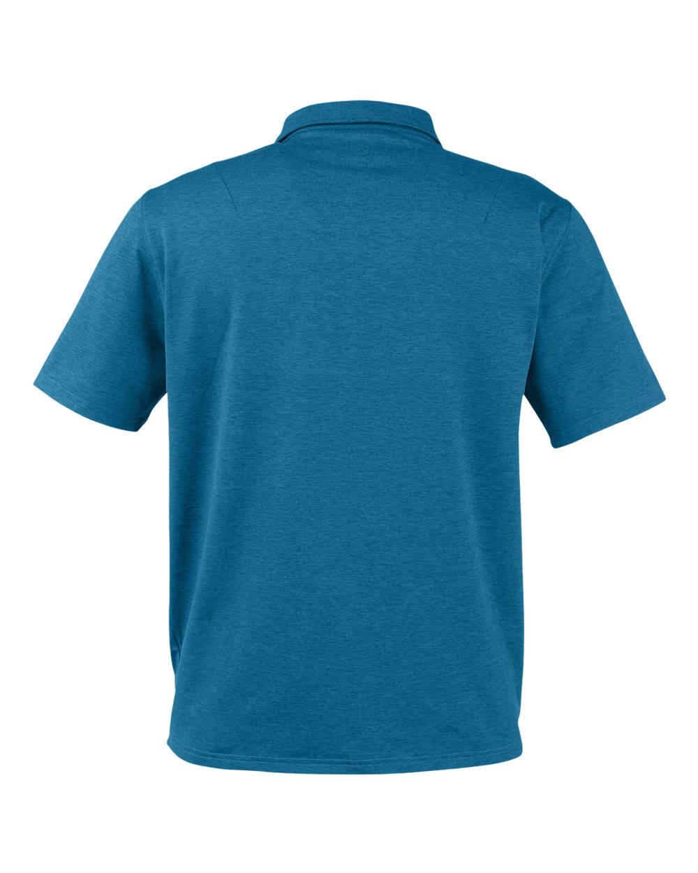 Rear View of Moroccan Blue Marbled Fairway Polo - MDP1799