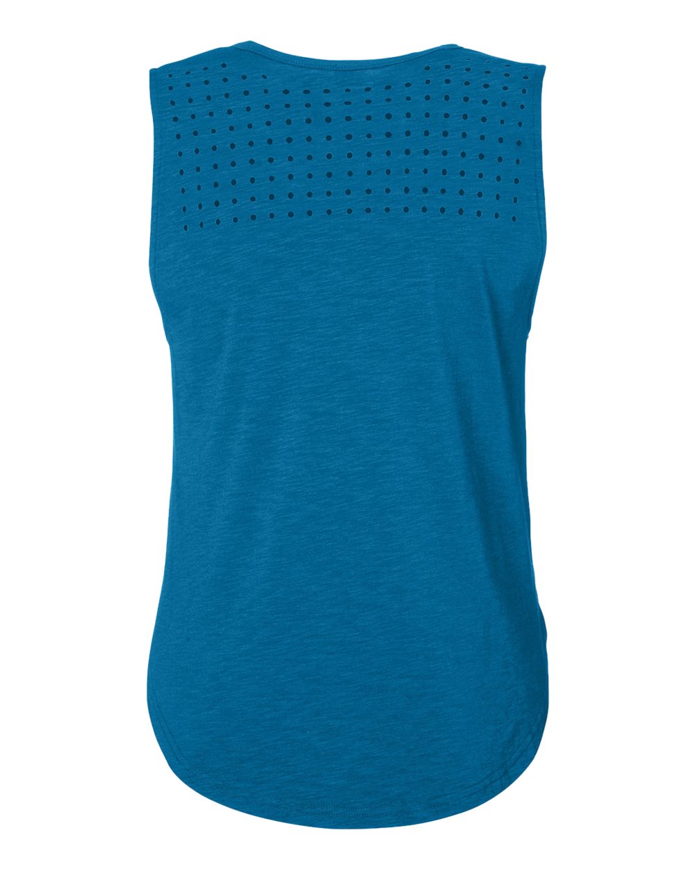 Rear View of Moroccan Blue Women's Lumasof Mood Tank - PDP6254