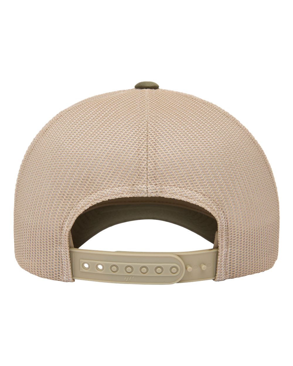 Front View of Moss Green/ Khaki Elite Cap - 6601
