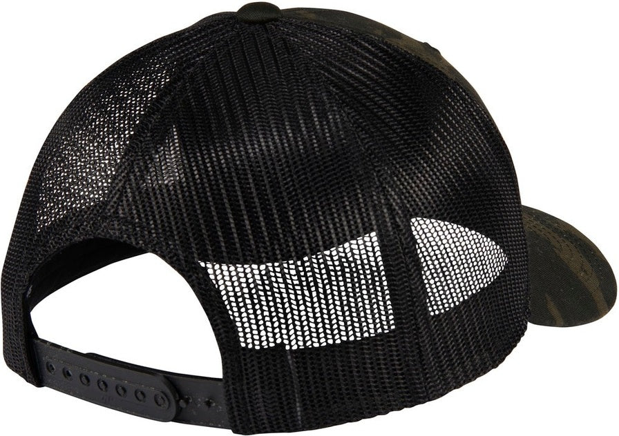 Rear View of Multicam Black Sport-Tek YP Classics Retro Trucker Cap. STC39