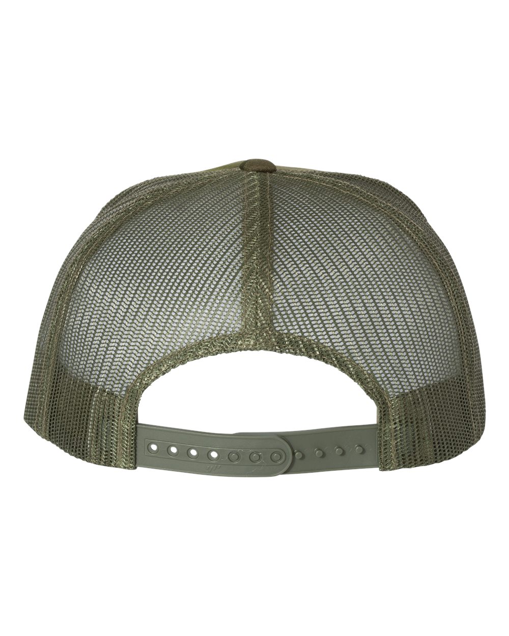 Front View of Multicam Tropic/ Green Five-Panel Classic Trucker Cap - 6006