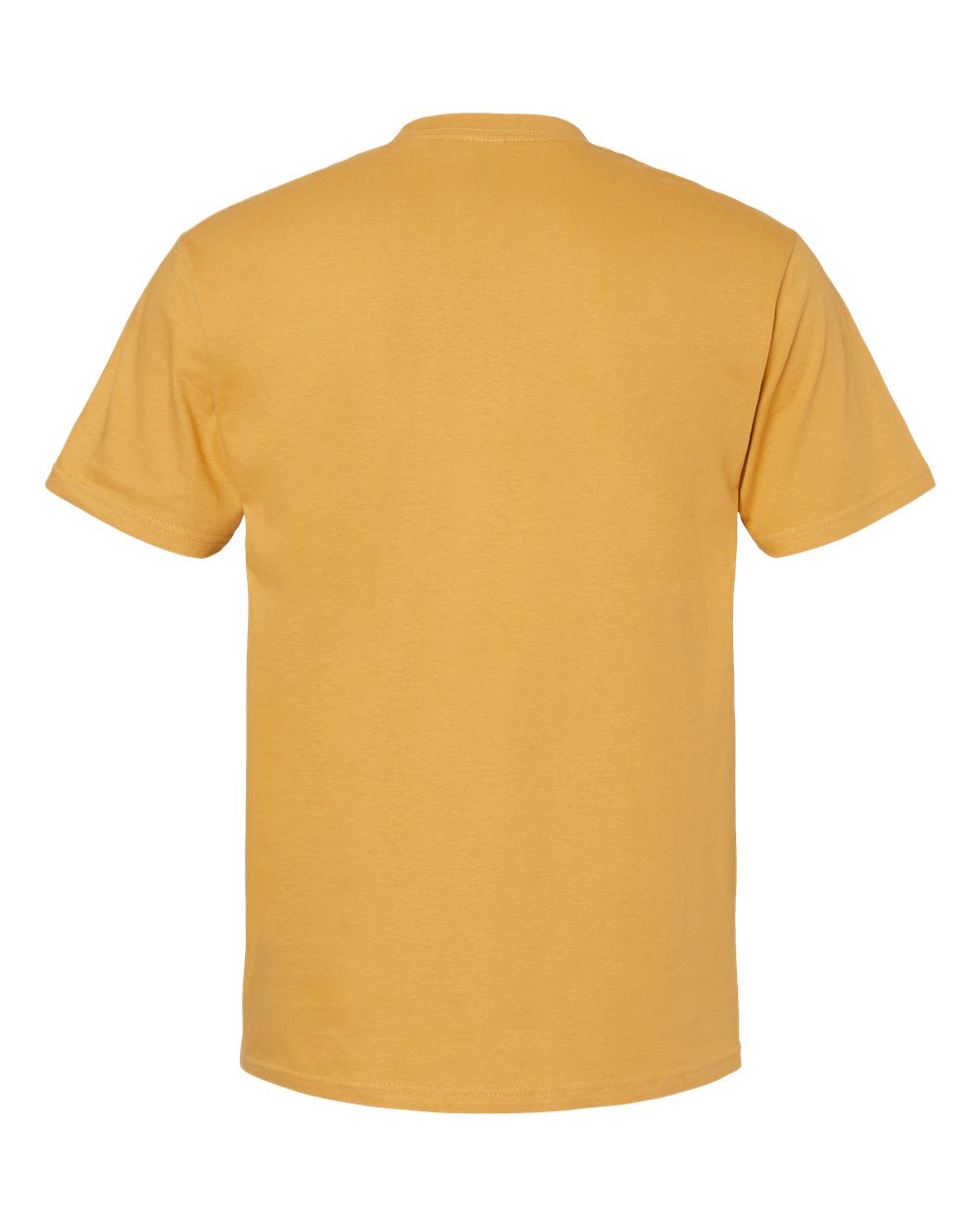 Front View of Mustard Softstyle® Midweight T-Shirt - 65000