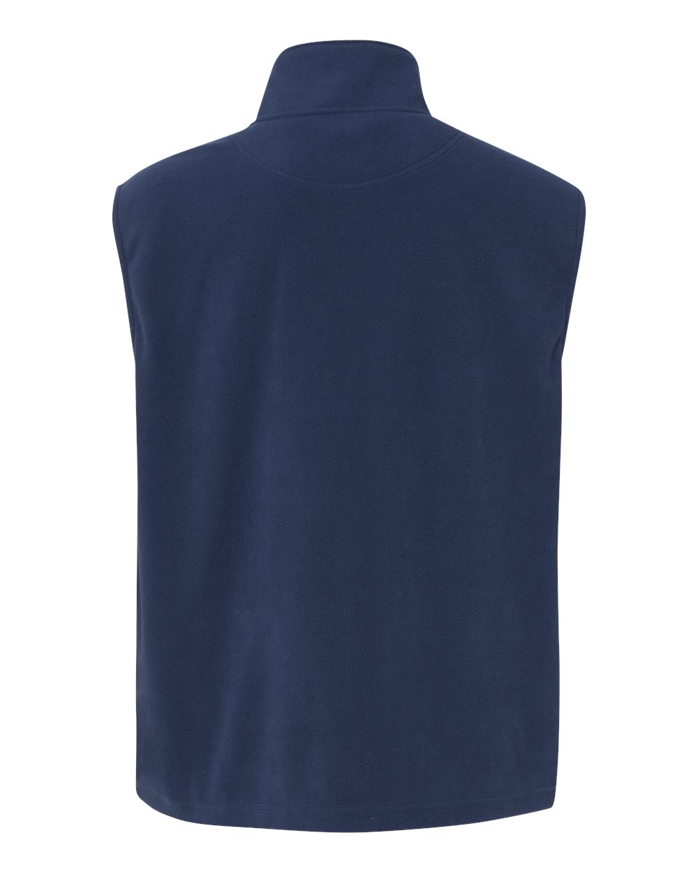 Rear View of Nantucket Navy Microfleece Full-Zip Vest - 3310