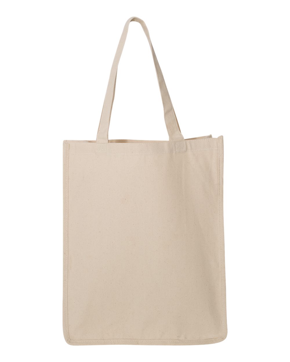Front View of Natural 27L Jumbo Shopping Bag - Q125400