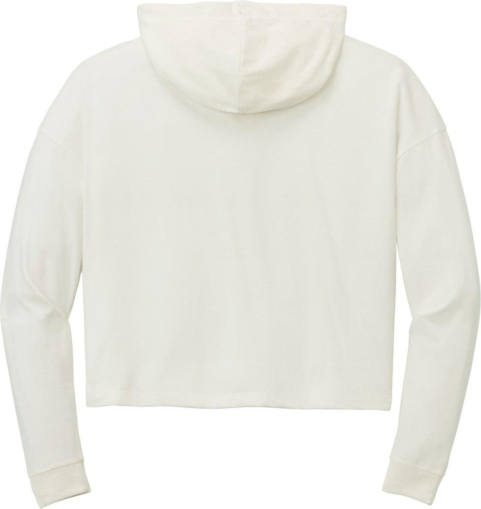 Front View of Natural District Women's Perfect Tri Midi Long Sleeve Hoodie DT1390L