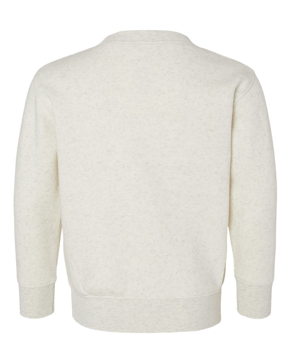 Front View of Natural Heather Toddler Fleece Crewneck Sweatshirt - 3317