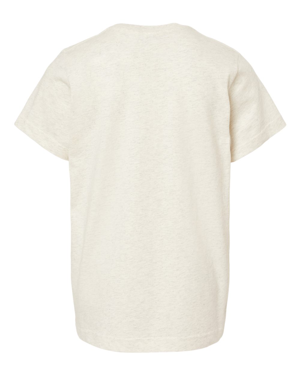 Front View of Natural Heather Youth Fine Jersey Tee - 6101