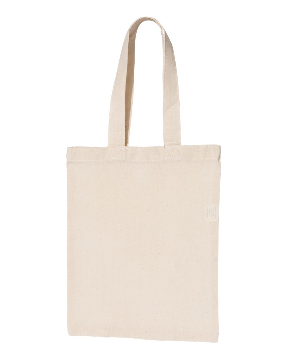 Front View of Natural Medium Canvas Tote - OAD116