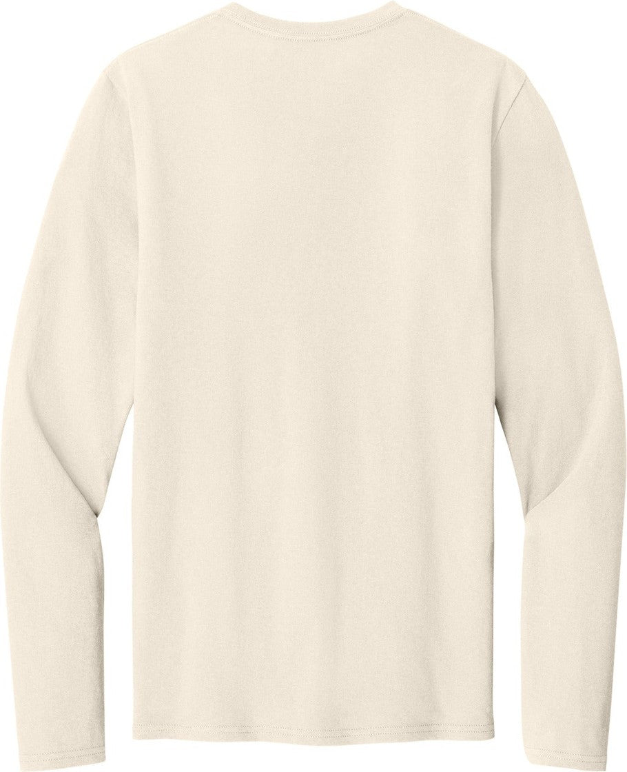Rear View of Natural Port & Co Easy Cotton Long Sleeve Tee PC43LS