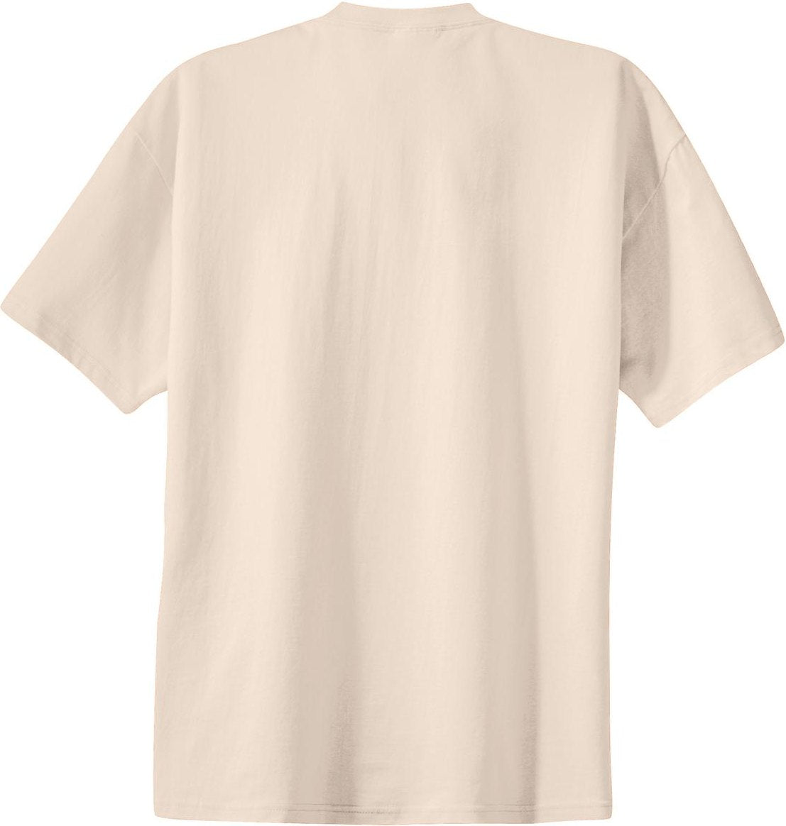 Front View of Natural Port & Co Essential Tee. PC61