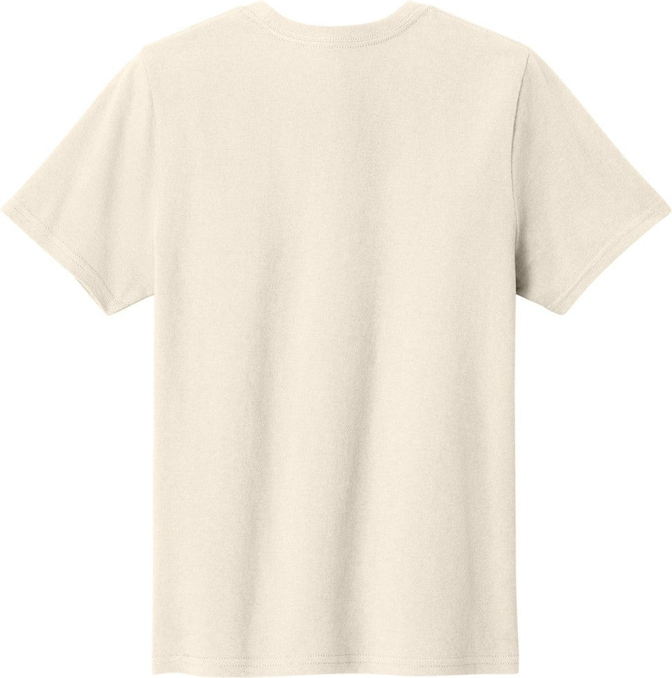Rear View of Natural Port & Co Youth Easy Cotton Tee PC43Y