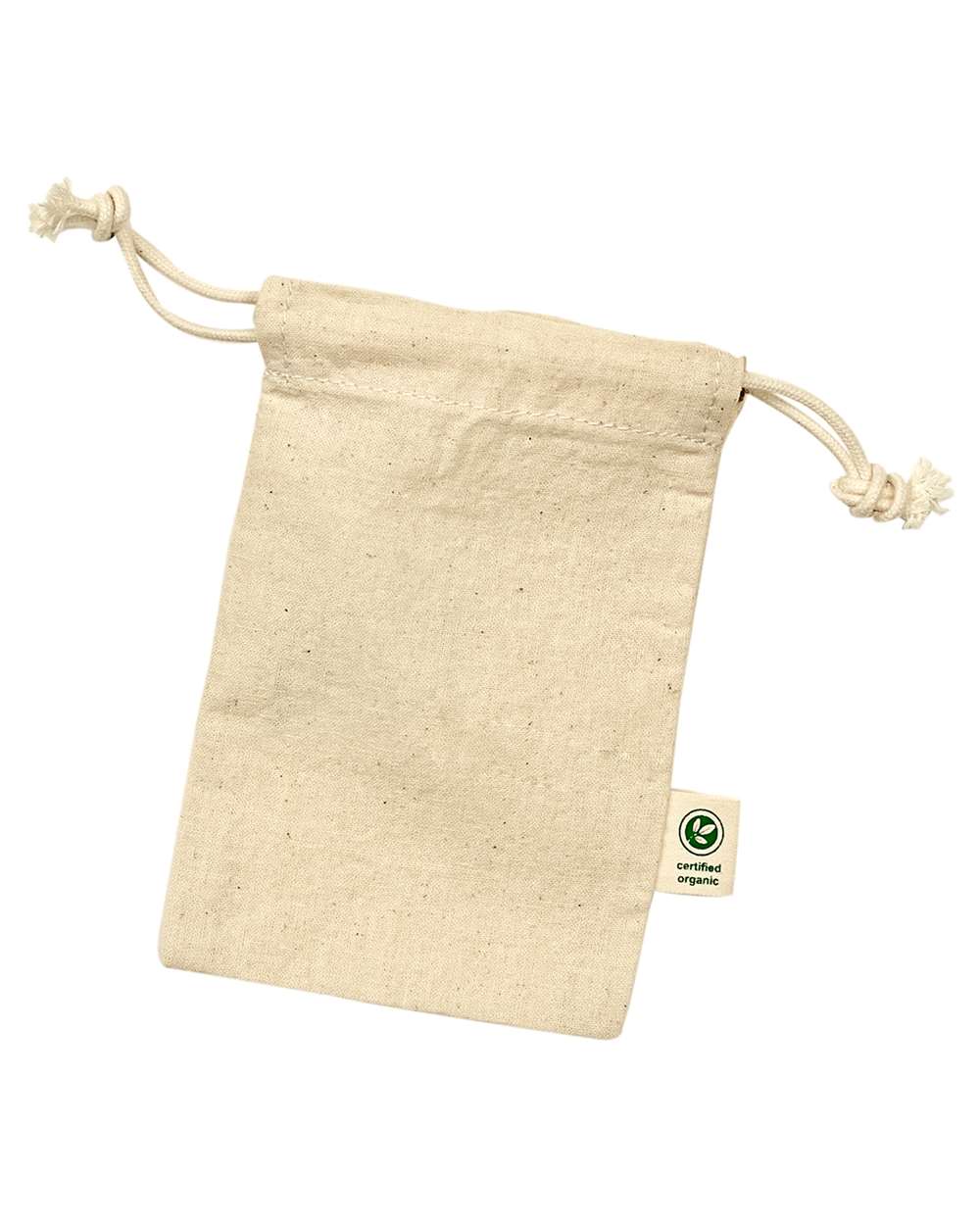Rear View of Natural Reusable Gift Bags - EC8101