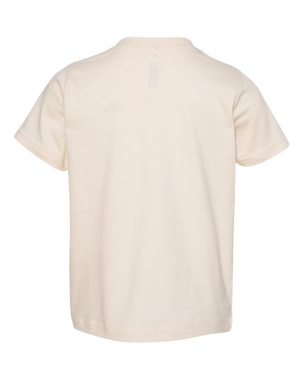 Front View of Natural Toddler Fine Jersey Tee - 3321