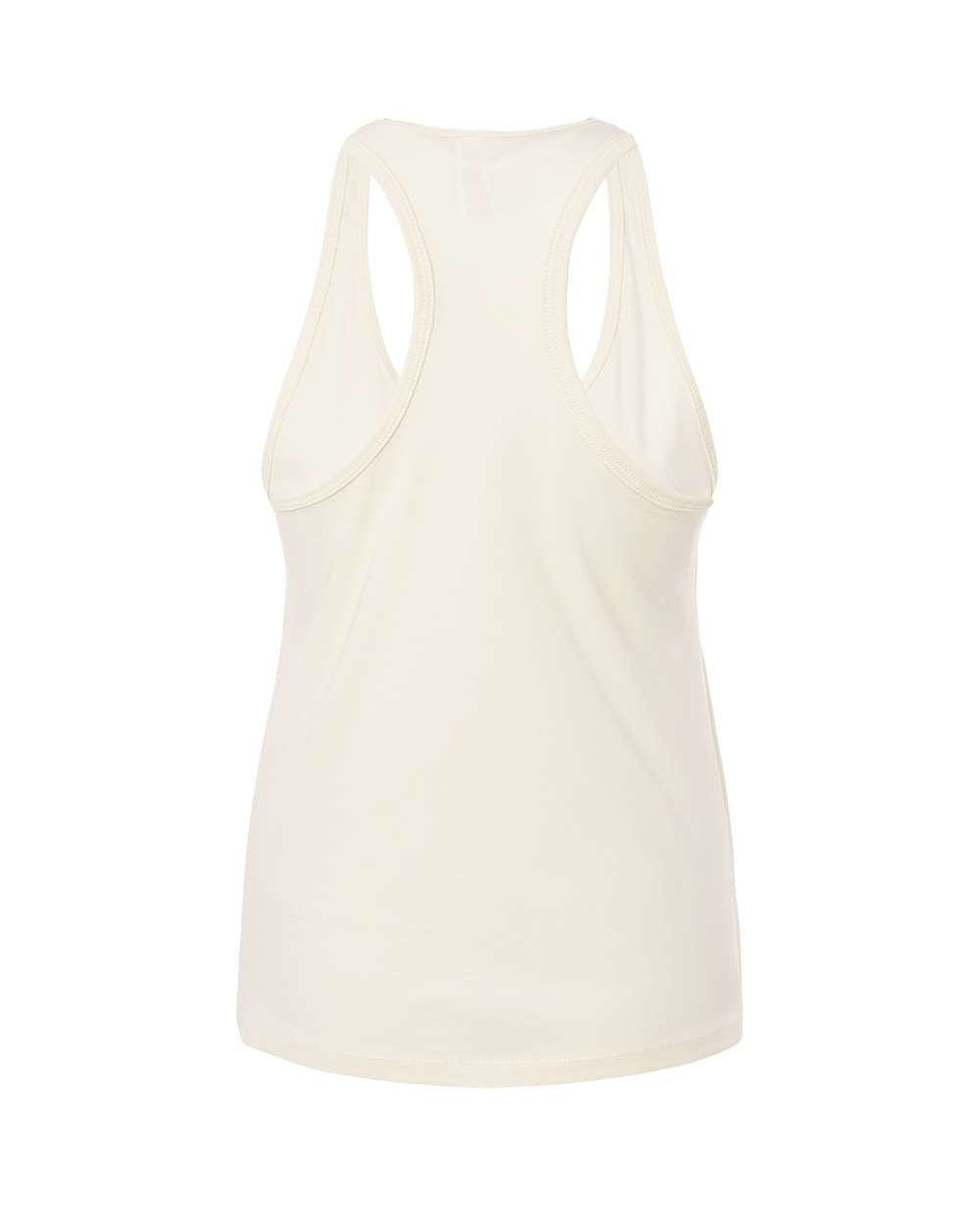 Rear View of Natural Women&#39;s Jersey Racerback Tank - 6008