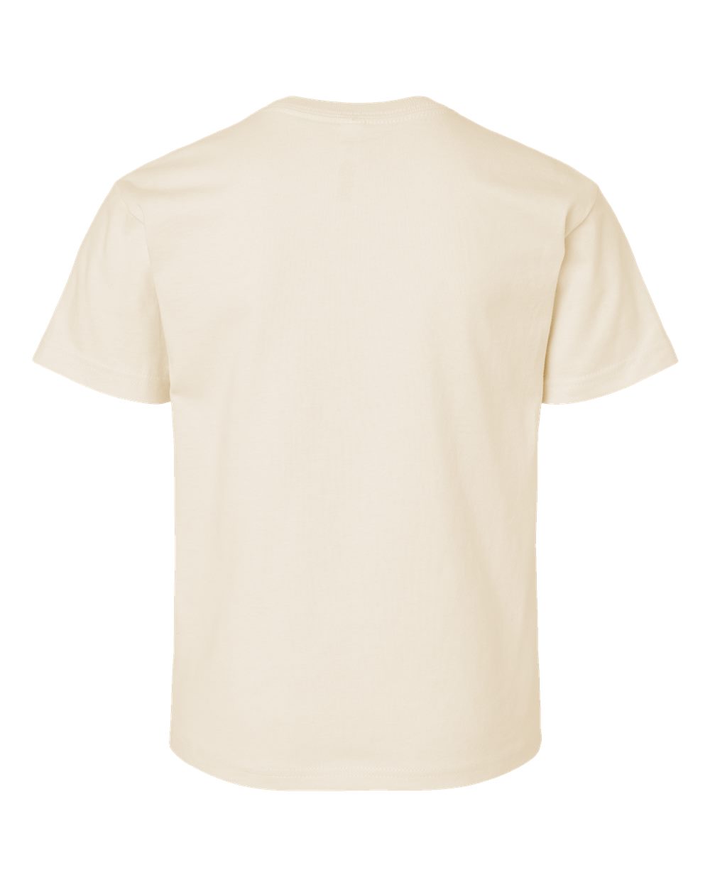 Rear View of Natural Youth 6oz. Heavyweight Tee - 3010Y
