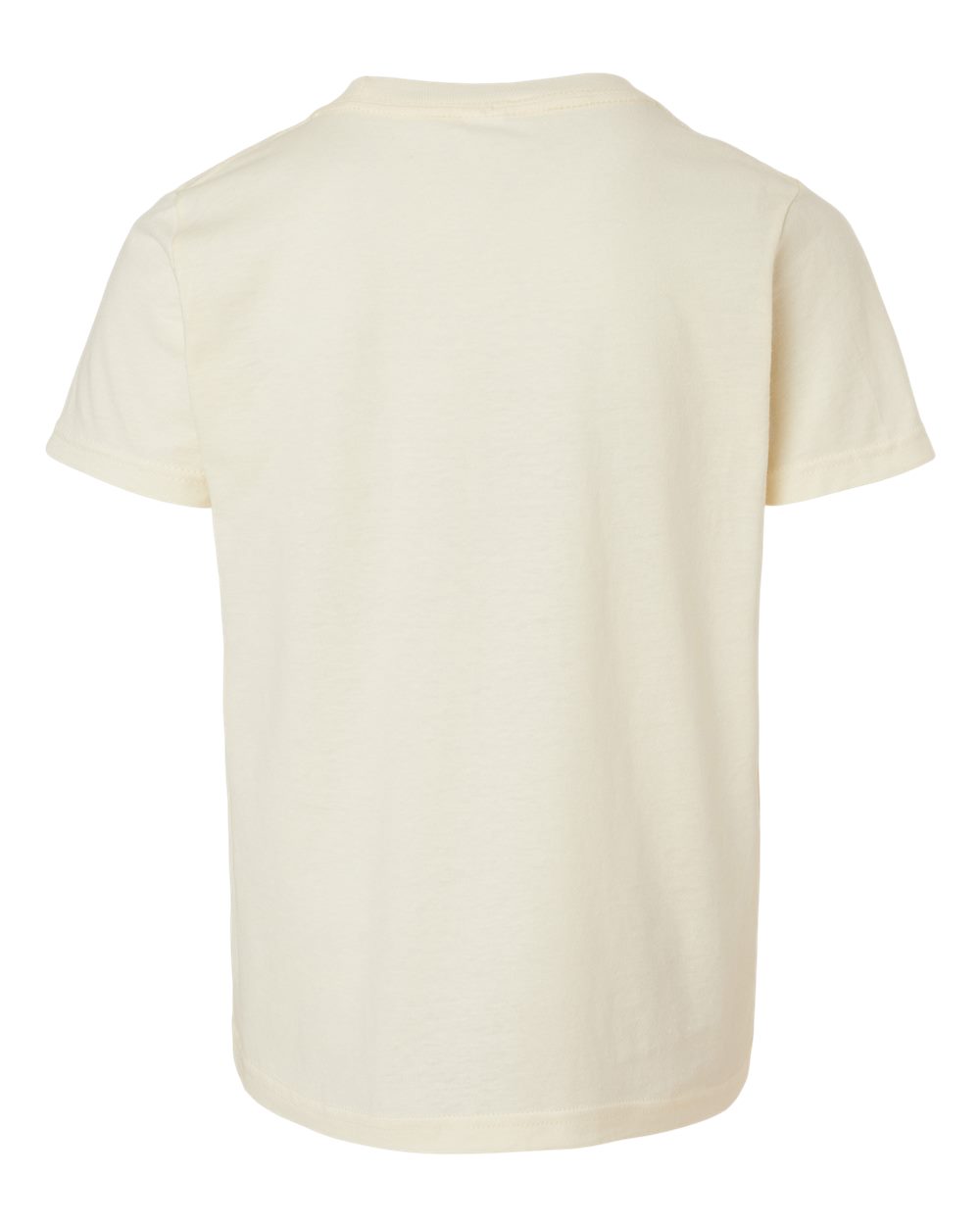 Rear View of Natural Youth Fine Jersey T-Shirt - 235