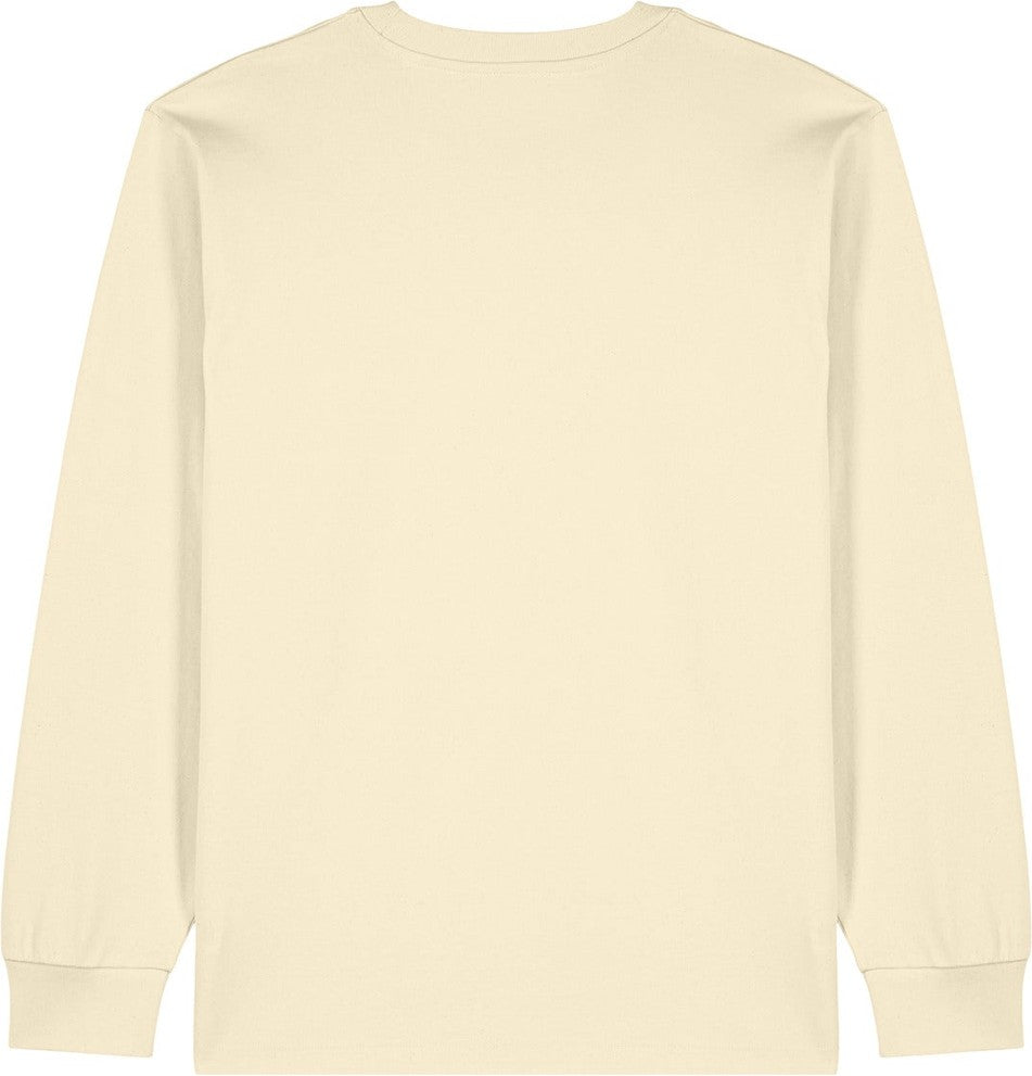 Front View of NaturalRaw Stanley/Stella Unisex Freestyler Heavyweight Long Sleeve Tee SXU023