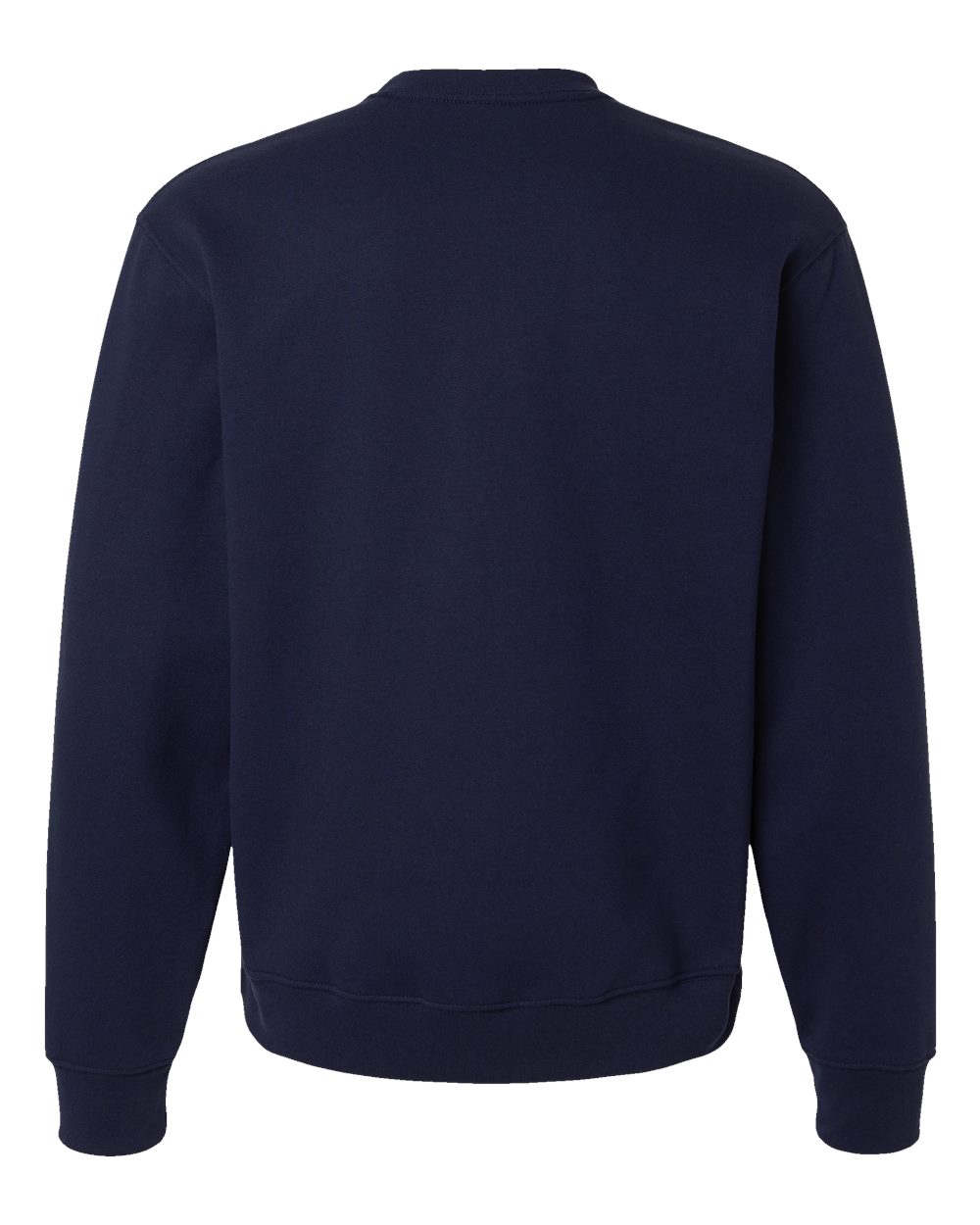 Rear View of Navy 10 oz. Heavyweight Sweatshirt - 4711